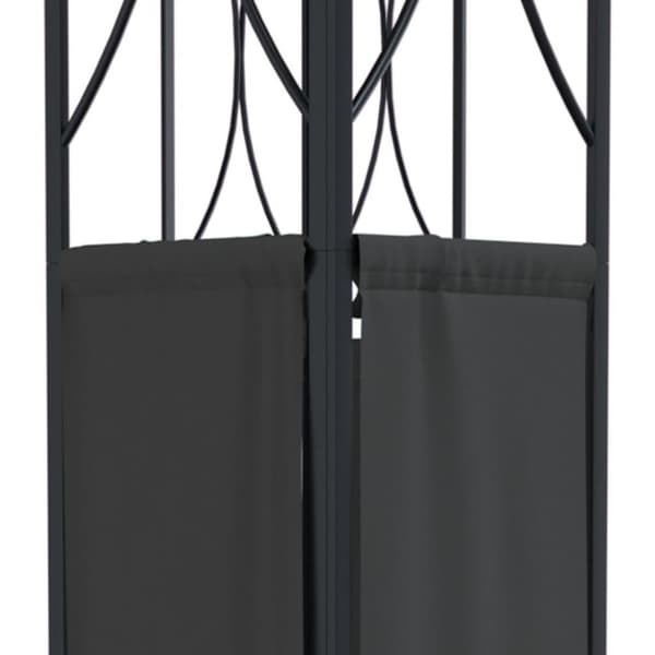 vidaXL pavillon med tag 300x300x270 cm stål antracitgrå