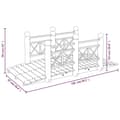 Pikkukuva 6 / 6: vidaXL Puutarhasilta kaiteilla 150x67x56 cm täysi kuusi