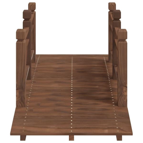 vidaXL Puutarhasilta kaiteilla 150x67x56 cm täysi kuusi