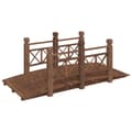 Pikkukuva 1 / 6: vidaXL Puutarhasilta kaiteilla 150x67x56 cm täysi kuusi