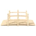 Miniatyrbilde 3 av 6: vidaXL Hagebro med rekkverk 150x67x56cm heltre gran