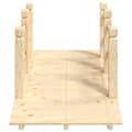 Miniatyrbilde 4 av 6: vidaXL Hagebro med rekkverk 150x67x56cm heltre gran