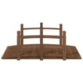 Miniatyrbilde 3 av 6: vidaXL Hagebro med rekkverk 150x67x56cm heltre gran