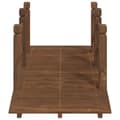 Miniatyrbilde 4 av 6: vidaXL Hagebro med rekkverk 150x67x56cm heltre gran