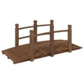 Miniatyrbilde 1 av 6: vidaXL Hagebro med rekkverk 150x67x56cm heltre gran
