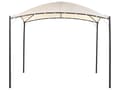 Miniatyrbild 4 av 10: Pergola Beige Polyester Stål 305 x 305 cm Tyg Skugga Metallram Trädgård Paviljong