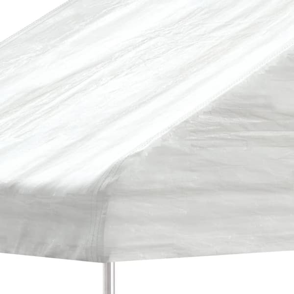 vidaXL Paviljong med tak vit 8,92x2,28x2,69 m polyeten