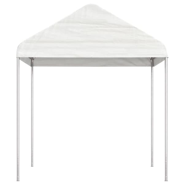 vidaXL Paviljong med tak hvit 17,84x2,28x2,69 m polyetylen