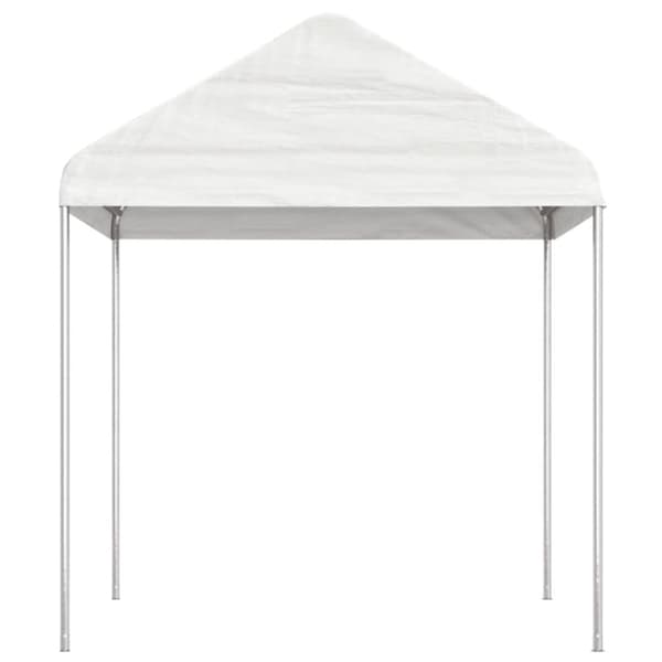 vidaXL Paviljong med tak hvit 13,38x2,28x2,69 m polyetylen