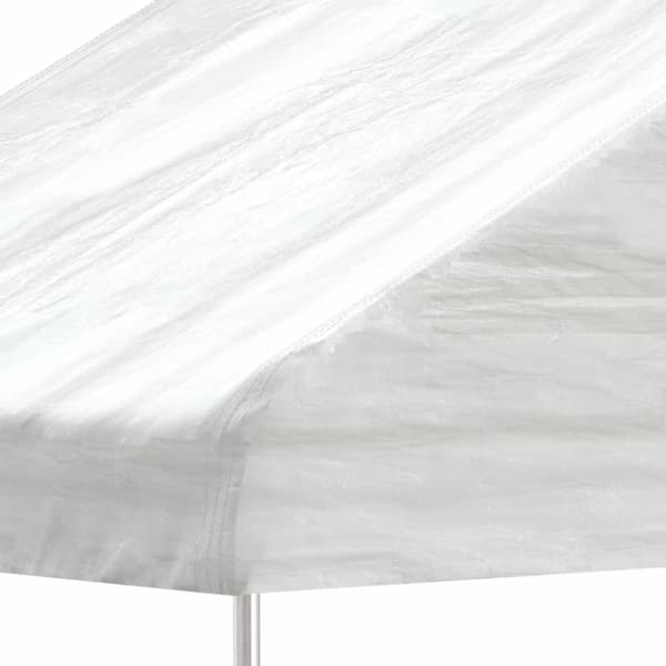 vidaXL Paviljong med tak vit 11,15x2,28x2,69 m polyeten