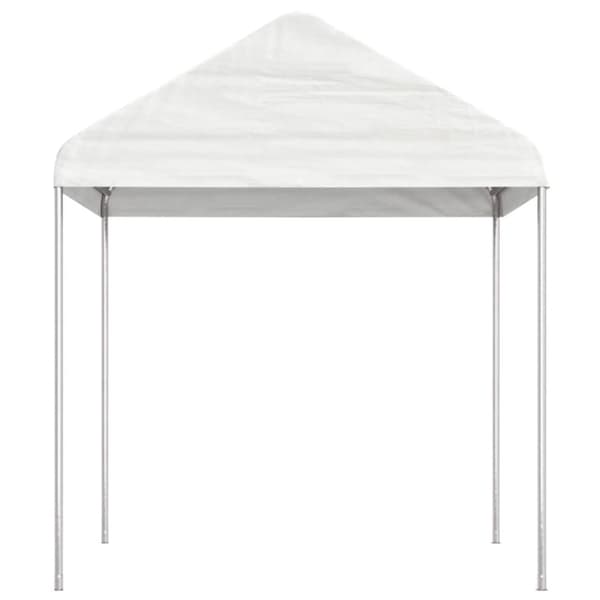 vidaXL pavillon med tag 20,07x2,28x2,69 m polyethylen hvid