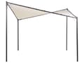 Miniatyrbilde 4 av 9: Pergola Beige Polyester Stål 300 x 300 cm Stoffskygge Metallramme Hagepaviljong