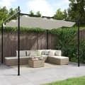 Pikkukuva 1 / 6: vidaXL Pergola sisäänvedettävä katto kerma 295x292x230 cm