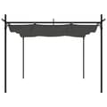 Miniatyrbilde 2 av 6: vidaXL Pergola med uttrekkbar tak antrasitt 295x292x230 cm