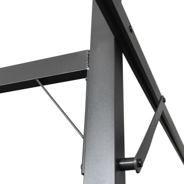 vidaXL pergola med sammenrulleligt tag 295x292x230 cm gråbrun