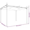 Miniatyrbillede 8 af 8: vidaXL pergola med sammenrulleligt tag 295x292x230 cm gråbrun