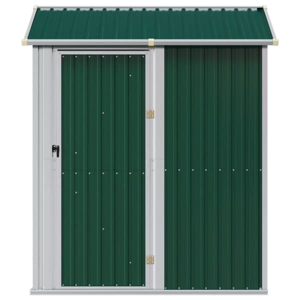 vidaXL Trädgårdsskjul grön 192x152,5x237 cm galvaniserat stål