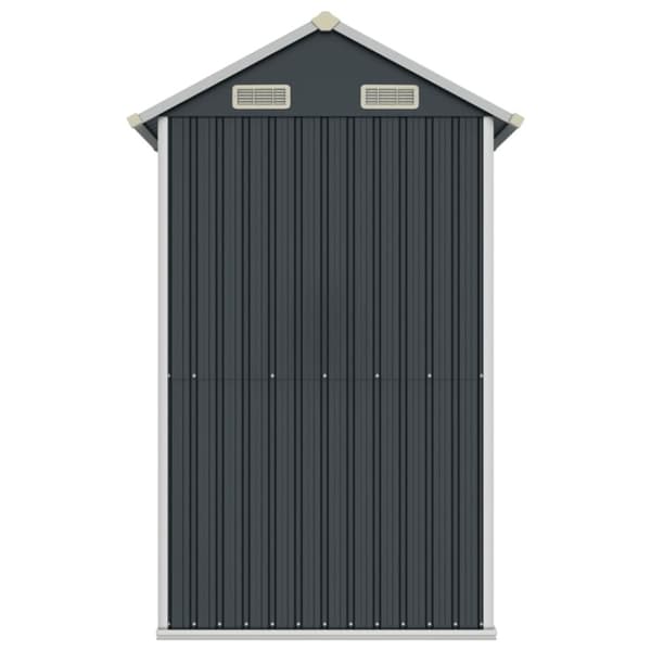 vidaXL Trädgårdsskjul antracit 192x152,5x237 cm galvaniserat stål