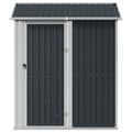 Miniatyrbillede 4 af 9: vidaXL haveskur 192x152,5x237 cm galvaniseret stål antracitgrå
