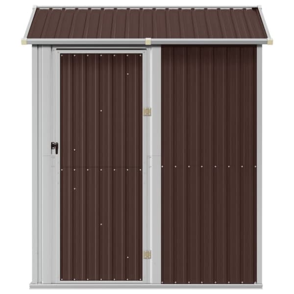 vidaXL haveskur 192x152,5x237 cm galvaniseret stål brun