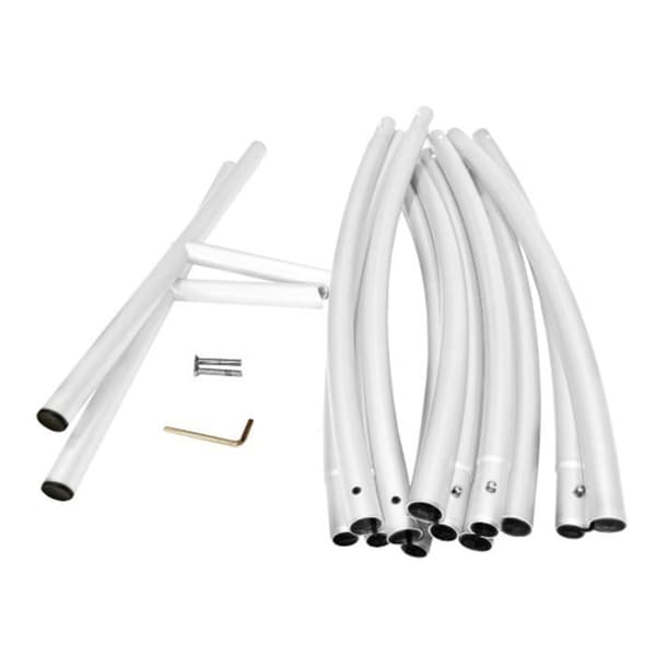 Cirkulär Båge - Vit - 200cm - Aluminiumoxid - Avtagbara ben - Mångsidig