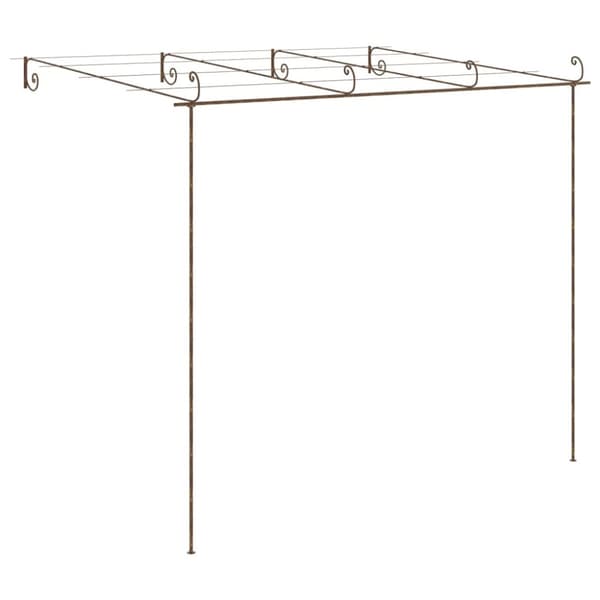pergola 4x3x2,5 m jern antikbrun