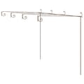 Miniatyrbillede 2 af 7: pergola 4x3x2,5 m jern antikbrun