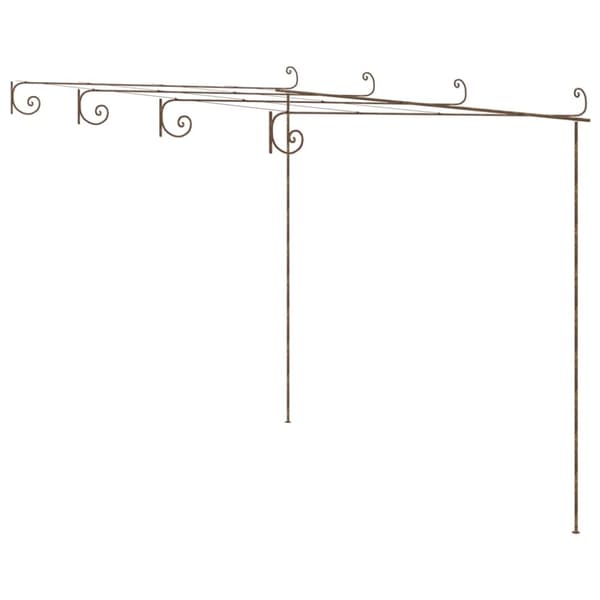 pergola 4x3x2,5 m jern antikbrun
