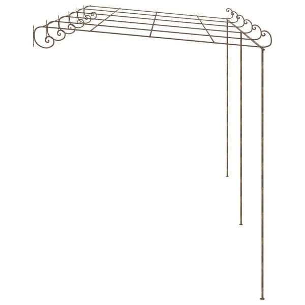 pergola 6x3x2,5 m jern antikbrun