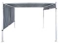 Pikkukuva 4 / 11: Puutarhakatos harmaa 310 x 215 x 310 cm teräs polyesteri LED-valot säädettävä aurinkopaneeli moderni