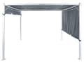 Pikkukuva 5 / 11: Puutarhakatos harmaa 310 x 215 x 310 cm teräs polyesteri LED-valot säädettävä aurinkopaneeli moderni