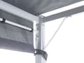 Pikkukuva 8 / 11: Puutarhakatos harmaa 310 x 215 x 310 cm teräs polyesteri LED-valot säädettävä aurinkopaneeli moderni