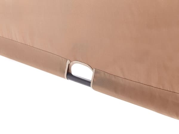 Haveoverdækning brun 310 x 215 x 310 cm stål polyester LED-lys justerbar solpanel moderne