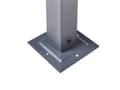 Miniatyrbillede 11 af 11: Haveoverdækning brun 310 x 215 x 310 cm stål polyester LED-lys justerbar solpanel moderne