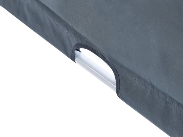 Pergola Grå Polyester Stål 310 x 310 cm Tygskugga Metallram Sol LED-lampor Trädgårdspaviljong