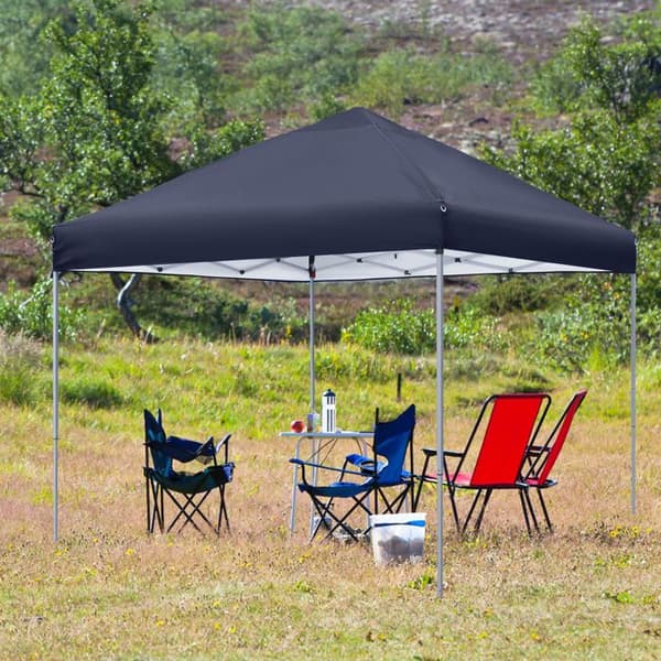 Fällbart lusthus - XMTECH - 3x3m - Metall - Antracit