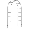 Miniatyrbillede 1 af 6: Rootz Garden Arch - Rose Arch - Trellis Arch - Metal Rose Trellis - Havedekoration - Sort - 1,40 x 0,40 x 2,40 m