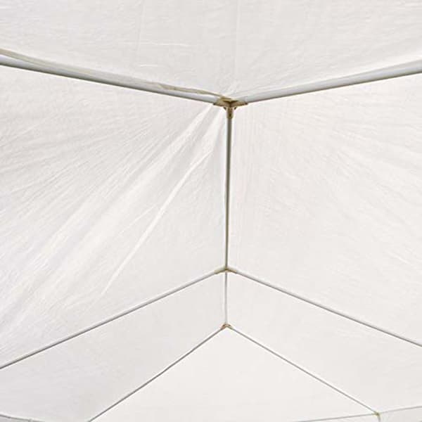 YUENFONG Vattentät Gazebo 3x9m med 8 sidoväggar Partytält för trädgård, fest, bröllop, camping - vit