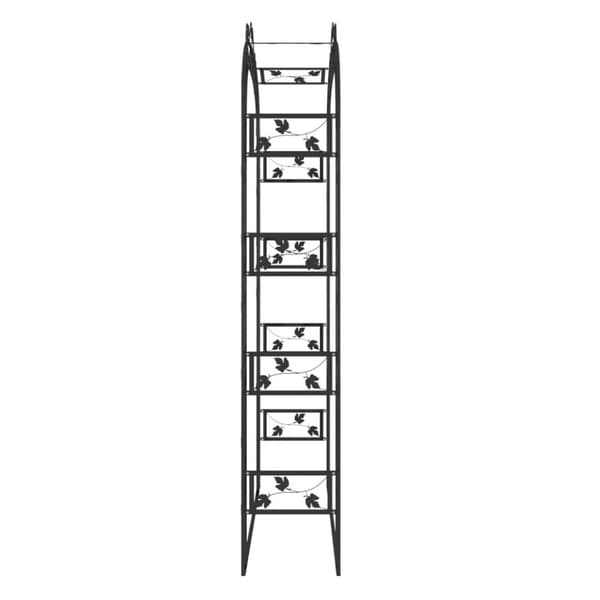 vidaXL havebue 116x45x240 cm stål sort -  Havebuer, espalierer & pergolaer