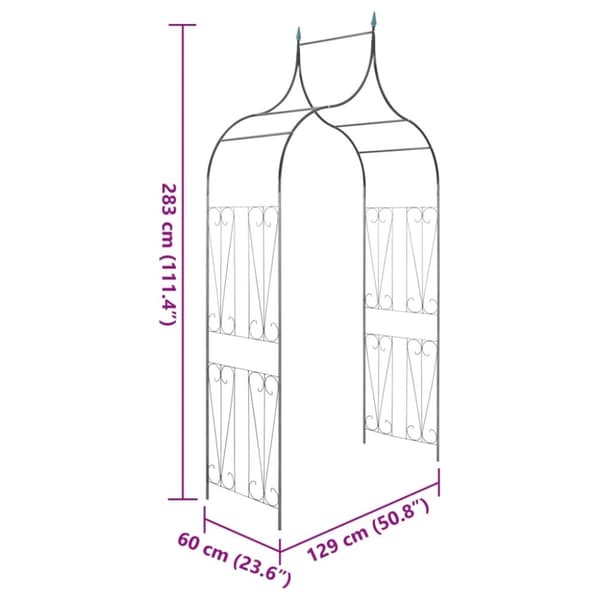 vidaXL Pergola för klätterväxter mörkgrön - Bersåer, spaljéer & pergolor