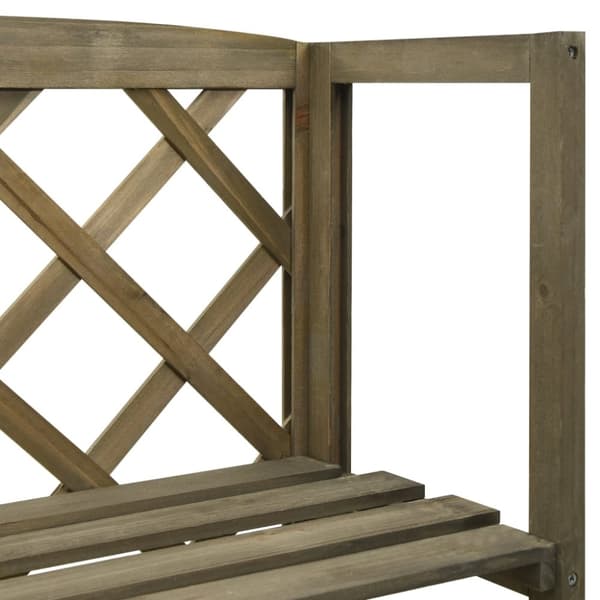 vidaXL Säleikkö hyllyillä harmaa 55x30x140 cm täysi kuusi -  Puutarhakaaret, säleiköt, kukkatornit & pergolat