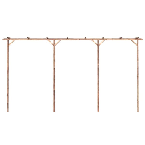 vidaXL pergola 385x40x205 cm bambus -  Havebuer, espalierer & pergolaer