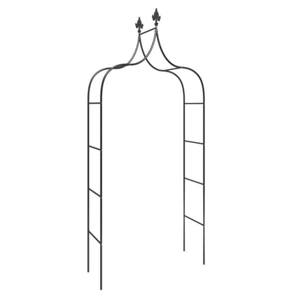 vidaXL Puutarhakaaret 2 kpl musta 120x38x260 cm teräs -  Puutarhakaaret, säleiköt, kukkatornit & pergolat