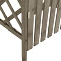 Pikkukuva 6 / 7: The Living Store Pergola portilla 116x40x204 cm harmaa täysi kuusi -  Puutarhakaaret, säleiköt, kukkatornit & pergolat