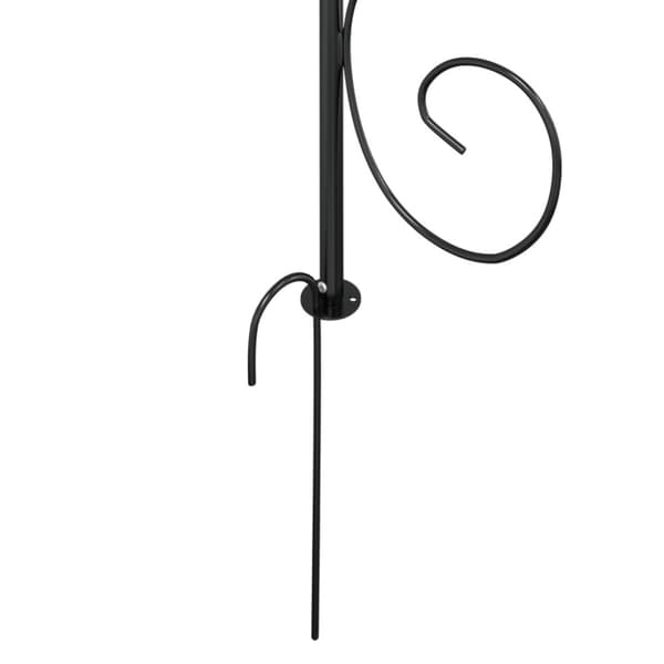 The Living Store havebue Ø180x255 cm stål sort -  Havebuer, espalierer & pergolaer