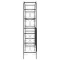 Miniatyrbillede 5 af 11: The Living Store havebue med låge 108x45x235 cm stål sort -  Havebuer, espalierer & pergolaer