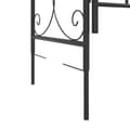 Miniatyrbillede 10 af 11: The Living Store havebue med låge 108x45x235 cm stål sort -  Havebuer, espalierer & pergolaer