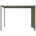 Miniatyrbillede 4 af 8: Havebuer, espalierer & pergolaer - Living pergola med tilbagetrækkeligt tag 3x3 m 180 g/m² gråbrun
