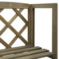 Pikkukuva 6 / 7: Puutarhakaaret, säleiköt, kukkatornit & pergolat - Living Säleikkö hyllyillä harmaa 55x30x140 cm täysi kuusi