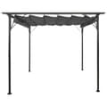 Pikkukuva 3 / 7: Pergola sisäänvedettävä katto antrasiitti 3x3 m teräs 180 g/m² - Pergola - Pergolat - Home & Living